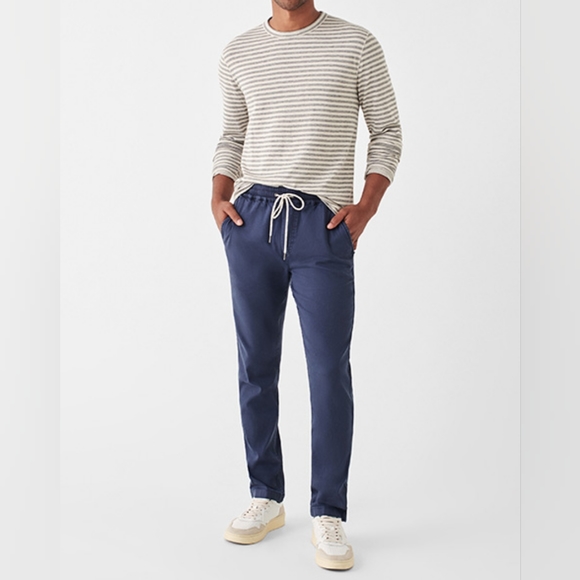 🆕️1 LEFT! Faherty Mens reversible Cloud Stone Peak Stripe Tee Shirt Pima Cotton - Picture 10 of 11